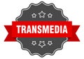 transmedia label Royalty Free Stock Photo