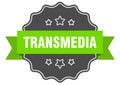 transmedia label Royalty Free Stock Photo