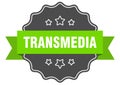 transmedia label Royalty Free Stock Photo