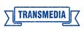 transmedia ribbon. transmedia grunge band sign.