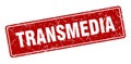 transmedia sign. transmedia grunge stamp. Royalty Free Stock Photo