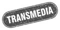 transmedia sign. transmedia grunge stamp. Royalty Free Stock Photo