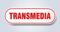 transmedia sticker. Royalty Free Stock Photo