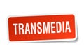 transmedia sticker Royalty Free Stock Photo