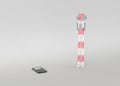 Transmission cellular towers and mobile phone communications antennas. 3d illustration