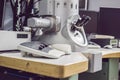 Transmission electron microscope in a scientific laboratory Royalty Free Stock Photo