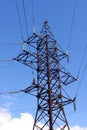 Transmission line tower Royalty Free Stock Photo