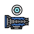 transmission service car mechanic color icon illustration