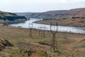 Transmission structures along the Snake River at the Lower Monument Dam, Washington, USA