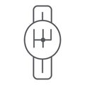 Transmission thin line icon, car and part, gearbox sign, vector graphics, a linear pattern on a white background.