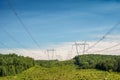 Power lines in the Laurentians
