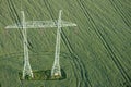 Transmission towers Royalty Free Stock Photo