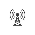 Transmitter Antenna Signal vector icon