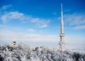 Transmitter on Sleza Mountain Royalty Free Stock Photo