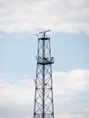 Transmitter tower. radar Royalty Free Stock Photo