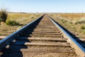 Transmongol Railway, single-track railway in steppe