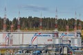 Transneft Ust-Luga Port, petroleum storage tank of Russian oil p