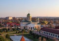 Transnistria, Bendery - March 17, 2024: Panoramic view of the Cathedral of the Holy Blessed Prince Alexander Nevsky