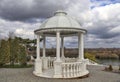 Transnistria, Bendery - March 20, 2024: Rotunda in Oktyabrsky Park on the embankment of the Dniester River
