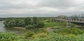 Transnistria, Moldova, Bender, Dniester river bridge Royalty Free Stock Photo