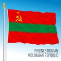 Transnistria territorial flag, Moldova, europe