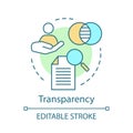 Transparency concept icon Royalty Free Stock Photo