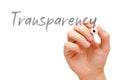 Transparency Handwritten With Black Marker Royalty Free Stock Photo