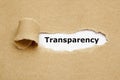 Transparency Torn Paper Concept Royalty Free Stock Photo