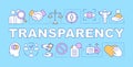 Transparency word concepts banner