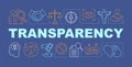 Transparency word concepts banner