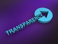 transparency word on purple