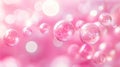 Transparent pink bubble background Royalty Free Stock Photo