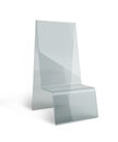 Transparent acrylic table stand menu holder display Royalty Free Stock Photo