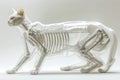 Transparent Anatomical Model of Feline Skeletal and Organ Systems for Veterinary Education