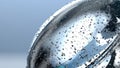 transparent atmospheric fresh water droplets abstract 3d rendering fresh and clean graphic design element material