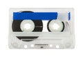 Transparent audio cassette Royalty Free Stock Photo