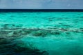 Transparent azure water with coral reef Royalty Free Stock Photo