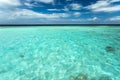 Transparent azure water with coral reef Royalty Free Stock Photo