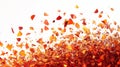 A transparent background image featuring floating embers sparks can utilize opacity or screen mode for overlay purposes Royalty Free Stock Photo