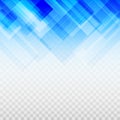 Vector Abstract Blue Gradient Rectangles Pattern in Transparent Background