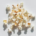 Transparent background with spicy popcorn, image Royalty Free Stock Photo