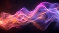 On a transparent background, a WiFi wave light effect is created. Sensor waves or scanner laser signals are shown in