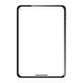 Transparent Black Tablet Computer Vector Illustration Royalty Free Stock Photo