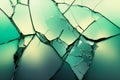 Transparent blue cracked glass background Royalty Free Stock Photo