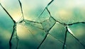 Transparent blue cracked glass background Royalty Free Stock Photo