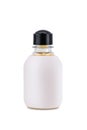 Transparent body plastic bottle cosmetic hygiene, gel, liquid soap, lotion, cream, moisturising isolated on white background Royalty Free Stock Photo