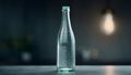 Transparent bottle holds fresh water for drinking generated by AI Royalty Free Stock Photo