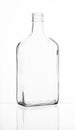 Transparent bright glass bottle Royalty Free Stock Photo