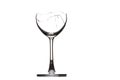 Transparent broken wineglass Royalty Free Stock Photo