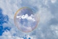 Transparent Bubble with Clouds